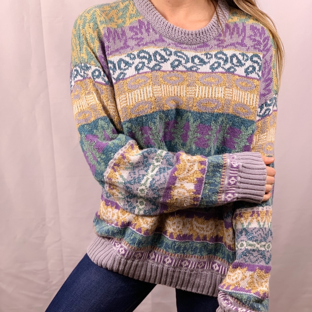Concrete Mix Thick Sweater